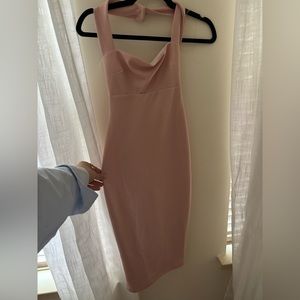 Revolve Nookie rose pink halter dress